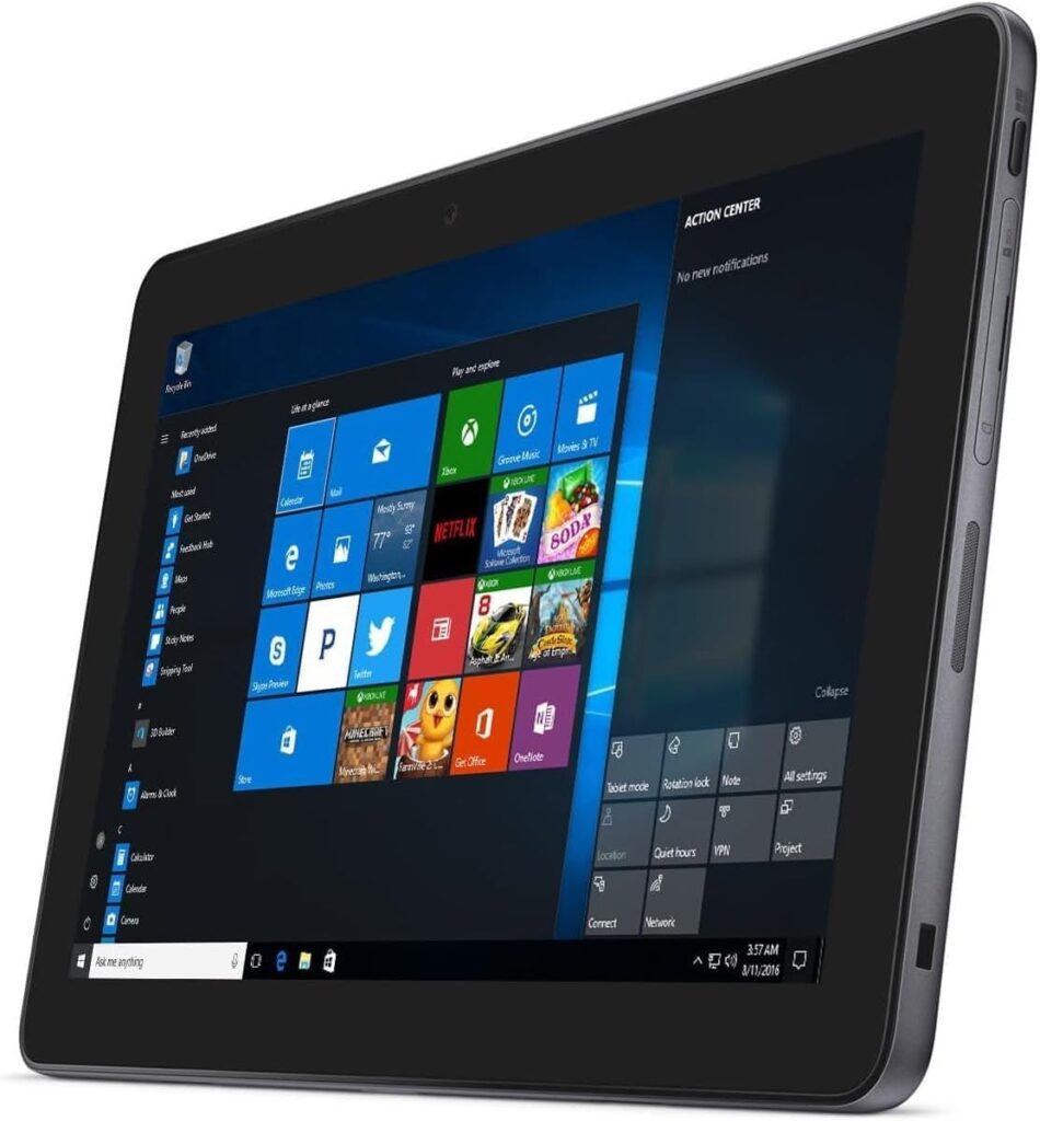 Dell Latitude 5175 Tablet PC, 10.8 FHD (1920 x 1080) Touchscreen, Intel Core M5-6Y57, 4GB DDR4, 256GB SSD, Windows 10 Pro (Renewed)
