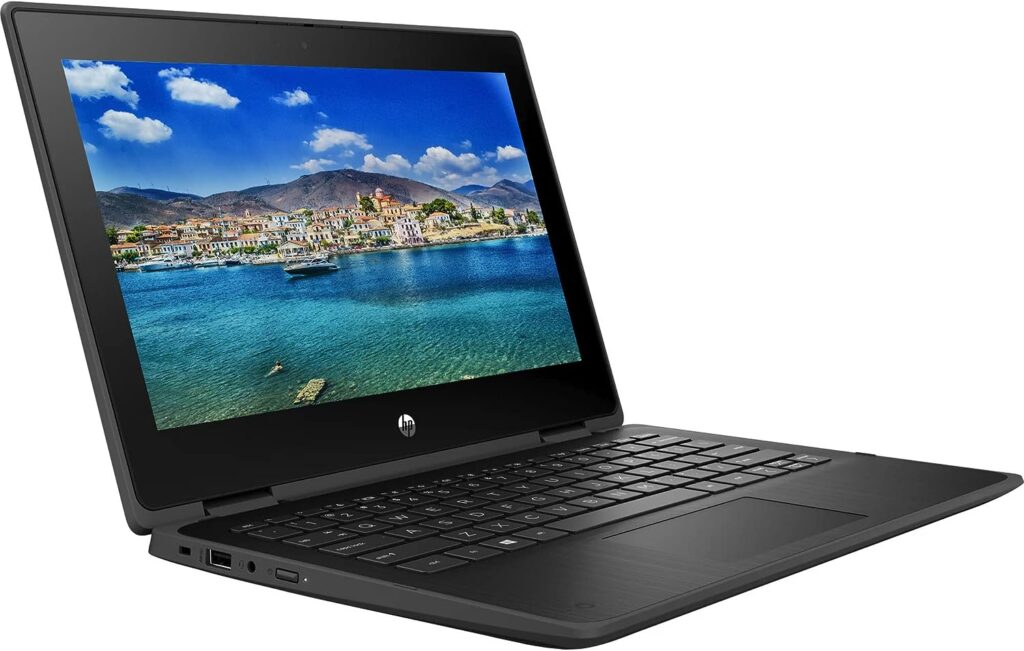 HP 2023 Premium 2-in-1 Convertible Laptop, 11 HD IPS Touchscreen, Intel 4-Core Pentium Processor Up to 3.30GHz, 8GB Ram, 128GB SSD, Super-Fast 6th Gen WiFi, HDMI, Windows 11 (Renewed)