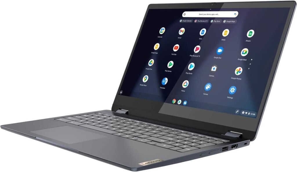 Lenovo Flagship Flex 2 in 1 Chromebook 15.6Inches FHD Touchscreen Business Student Laptop Intel Celeron N4500 Processor 4GB RAM 64GB eMMC Google Classroom Zoom Ready WiFi 6 Webcam Chrome OS Blue