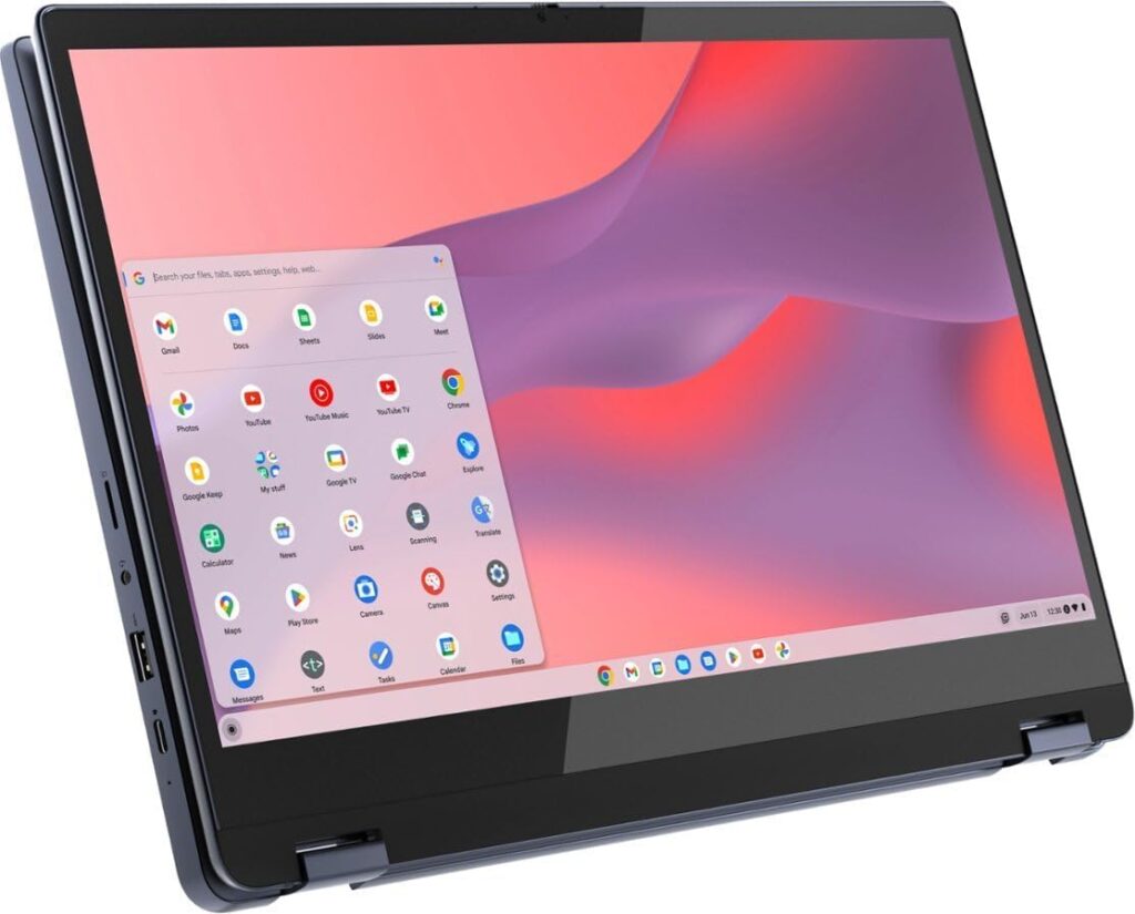 Lenovo IdeaPad 2023 Newest Flex 3i Chromebook Spin 2-in-1 Convertible Laptop Student Business, Intel Pentium Silver N6000, 15.6 FHD IPS Touchscreen, 8GB RAM, 64GB eMMC,WiFi 6, Chrome OS+MarxsolCables