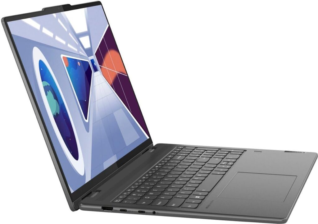 Lenovo Yoga 7i 2-in-1 Laptop, 16 WUXGA (1920 x 1200) Touch Screen, Intel Iris Xe Graphics, Intel Core i5-1335U, 8GB RAM, 512GB PCIe SSD, Backlit, Windows 11 Home, Storm Grey, with 5ave Stylus Pen